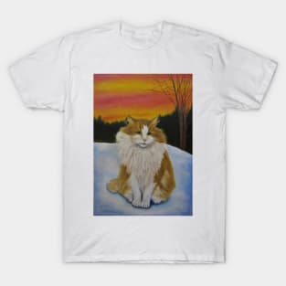 Cat in sunset T-Shirt